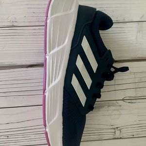 Brand New Adidas Galaxy Sneakers. Black & Pink. Size 8. New Without Box